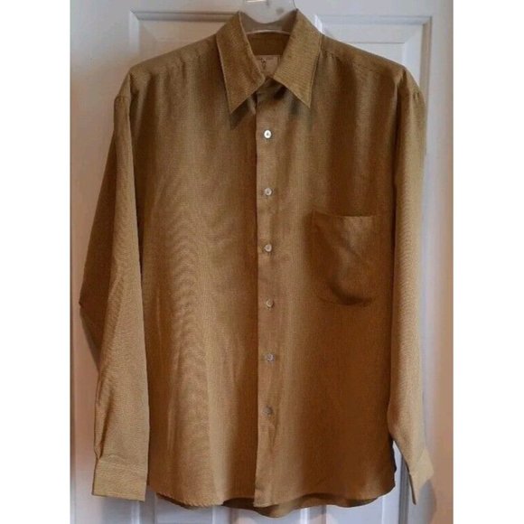 Vintage Burma Bibas Classic Button Up Long Sleeve Shirt Men’s Size Mediu… - Picture 2 of 3
